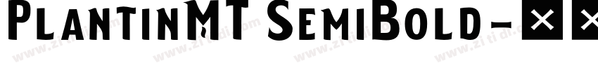 PlantinMT SemiBold字体转换